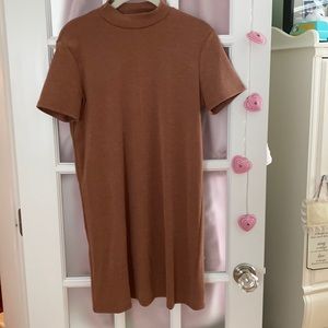 Forever 21 Brown Turtleneck Dress